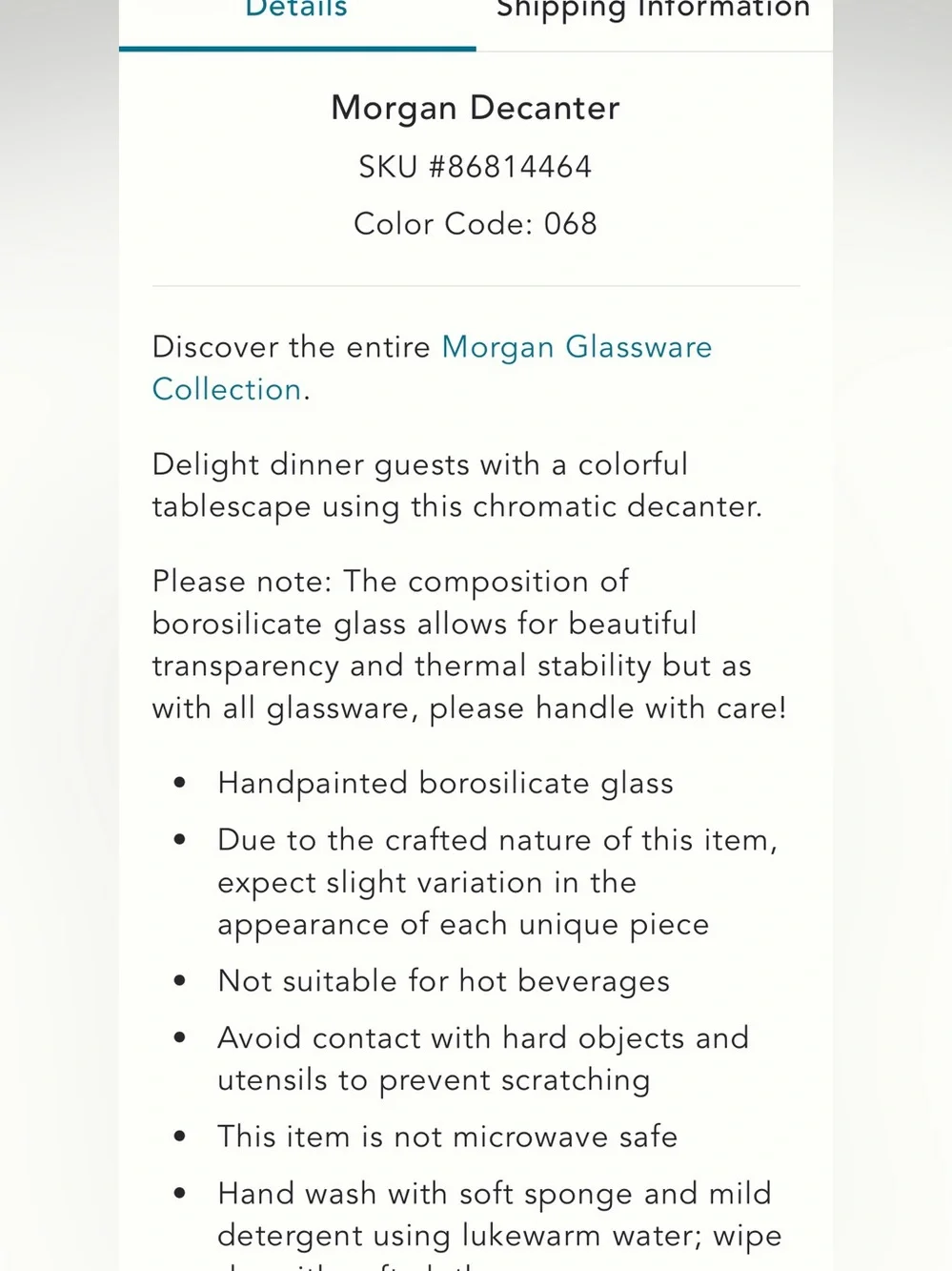 Anthropologie‎ Colorful Glass Decanters
